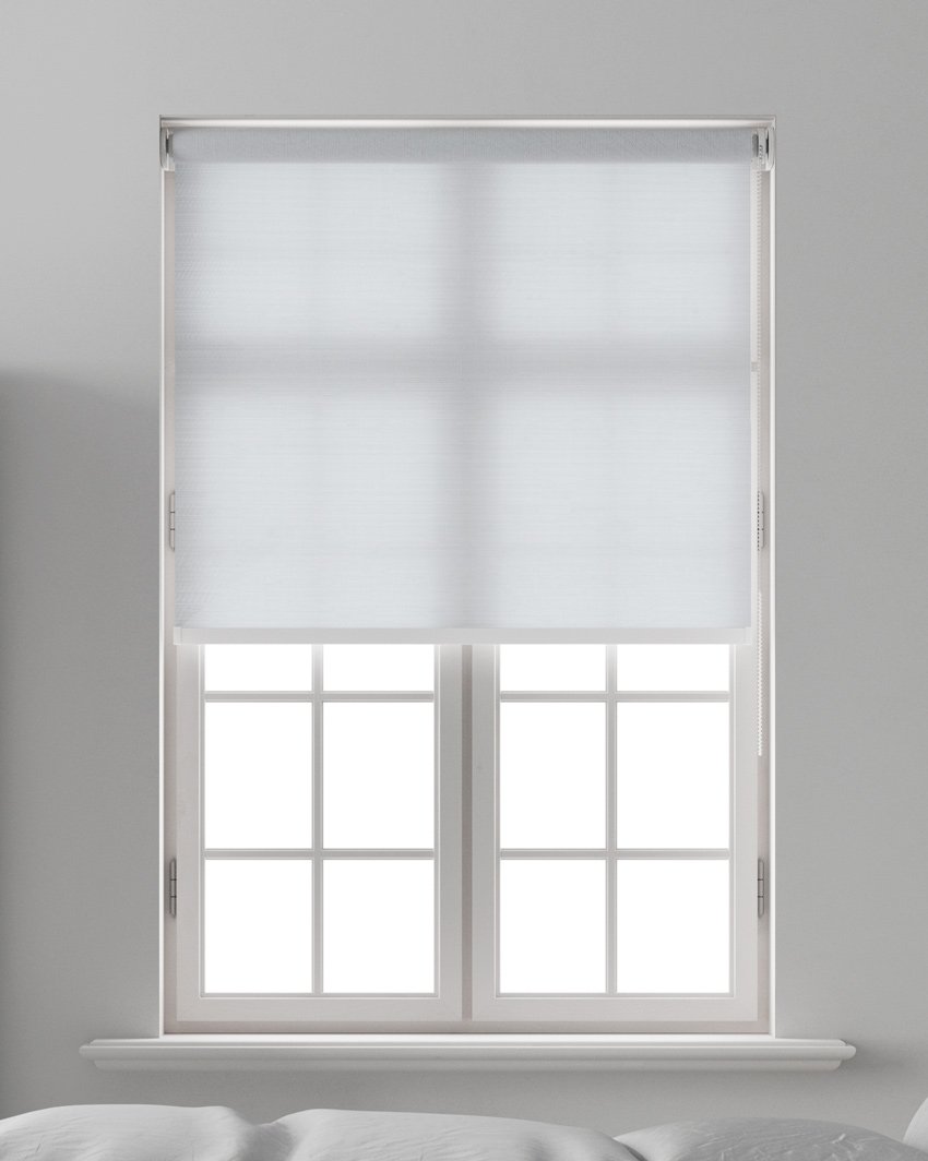 Estor enrollable Traslúcido ScreenLux 1000 - Blanco Perla