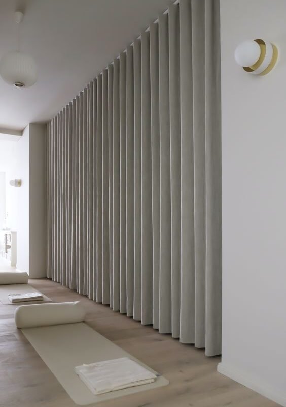 Cortinas modernas con aislamiento acústico, cortinas cálidas con reducción  de ruido, color gris, opacas, personalizadas, para