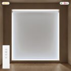 Estor enrollable opaco LuxBlock Gris claro #0358 motorizado con mando Somfy Zigbee, batería y cargador